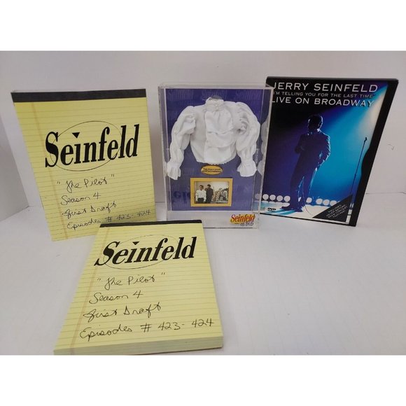DVD Jerry Seinfeld Lot:  DVD "On Broadway" - Pilot Script - Puffy Shirt Display - Picture 1 of 7